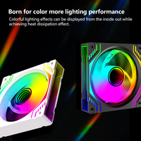 Ventilateur de refroidissement PC silencieux Zeromaster 120 mm PWM ARGB RGB, débit d'air haute performance, dissipateur thermique en plastique pour boîtier d'ordinateur de jeu