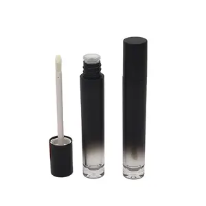 Tubo de contenedores de brillo de labios de plástico de lujo con cepillo grande Embalaje de lápiz labial líquido de lujo vacío para cosméticos