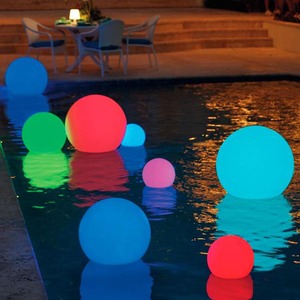 <span class=keywords><strong>Luces</strong></span> led de <span class=keywords><strong>colores</strong></span> RGB para jardín, Bola de luz solar recargable por usb, grandes <span class=keywords><strong>luces</strong></span> para exteriores, fiesta, piscina, lámpara redonda de bola impermeable - Product Image 5