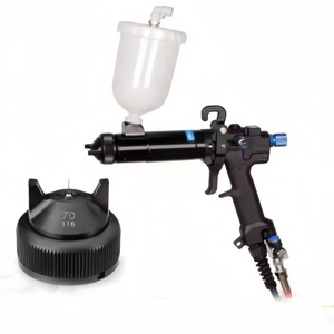 HDA laboratuvar hava basıncı püskürtme tabancası 600ml fincan elektrostatik sıvı boya püskürtme tabancası - Product Image 3