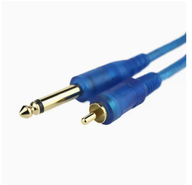 Fengxu YX-1262 Pure Copper 6.35/6.5 Pin to RCA Male Audio Cable, 1.5m Shielded
