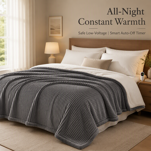 Couverture électrique matelassée de luxe technique de haute qualité, à infrarouge lointain, en graphène, douce, portable et lavable pour usage domestique hivernal - Product Image 1