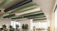 Panneaux acoustiques de plafond en PET, panneaux suspendus décoratifs pour la réduction du bruit et le contrôle acoustique