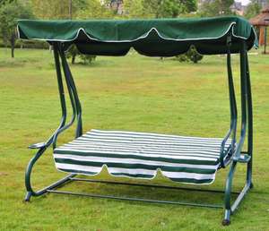 Venta caliente metal jardín balcón o patio 3 asiento del patio colgando swing <span class=keywords><strong>silla</strong></span> cojín - Product Image 5