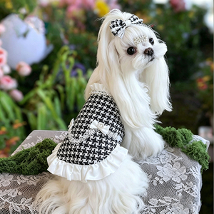 Sconto Quantità: Elegante e Chic <span class=keywords><strong>Mini</strong></span> Abito da Sposa per Chihuahua, Abbigliamento <span class=keywords><strong>di</strong></span> Lusso per <span class=keywords><strong>Cani</strong></span>, Moda Boutique per Animali Domestici - Product Image 3