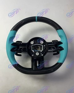Volante de Cuero y Carbono Personalizado para <span class=keywords><strong>Benz</strong></span>, Modificación Personalizada, Volante de Coche Mejorado, Bandeja para Volante de Coche - Product Image 3