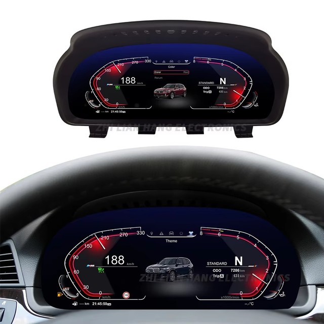 LINUX 12.3" LCD Speedometer Dashboard Cluster for BMW 5 Series GT F07 F10 F11 F18 X3 F25 X4 F26 X5 F15 X6 F16 F10 F11 GT F07
