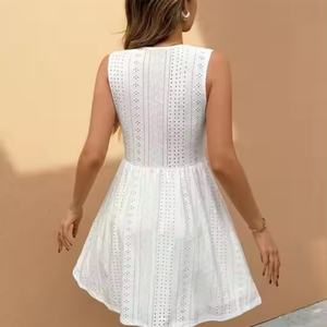 Nuevo Vestido de Otoño al por Mayor para Mujer, Estilo Vaquero Occidental Sexy, Sin Mangas, Vestidos Modestos, Vestido Casual con Borlas - Product Image 2