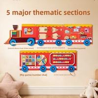 Panel de Pared Sensorial de Madera para Actividades de Transporte, Ecológico, para Niños, Montessori, Tablero de Actividades, Educación Temprana