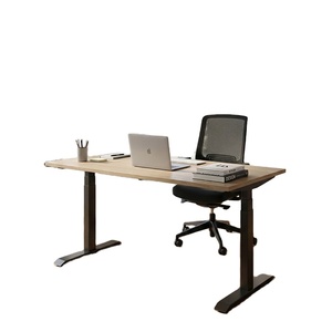 Bureau de direction robuste et moderne en <span class=keywords><strong>bois</strong></span> massif avec tiroirs et gestion des câbles pour les États-Unis - Product Image 1
