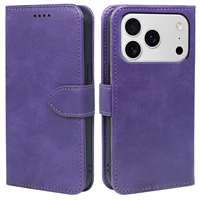 Nouvelles housses de téléphone portable design pour iPhone 18 Pro, 16, 16e, 15 Plus, 14, 13, iPhone 17 Pro Max – Étui portefeuille en cuir professionnel