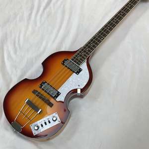 جيتار باس كهربائي BBT هوفنر بأربعة أوتار، جسم من خشب الماهوجني، عنق من خشب القيقب، لاقطات HH، 22 فرت، ظهر وجوانب من خشب الورد، لون صن بيرست، شحن سريع - Product Image 5