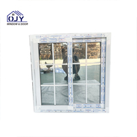 Stoßfestes PVC/UPVC-Schiebefenster mit Moskitonetz & Langlebigem Kunststoffstahl für Villen-Balkone