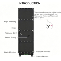 Écran d'affichage LED pliable GOB HD, ultra fin, portable, pour publicité intérieure, signalisation numérique, support mobile, panneau vidéo