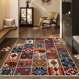 <span class=keywords><strong>Tapis</strong></span> <span class=keywords><strong>d</strong></span>'<span class=keywords><strong>entrée</strong></span> de style <span class=keywords><strong>ethnique</strong></span>, design rétro américain, en lin antidérapant et résistant à l'usure, <span class=keywords><strong>tapis</strong></span> personnalisable qui peut être coupé - Product Image 3