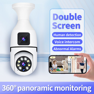 New Model A6 PLUS Dual Lens Wifi Camera Home Baby <b>Wireless</b> Small Indoor Motion Detection Security Light Bulb <b>CCTV</b> Mini Camera - Product Image 3