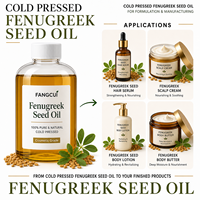 Huile de graines de fenugrec pressée à froid, qualité cosmétique, pour sérum visage, crème, lotion corporelle, beurre, matière première pour soins de la peau, OEM, ODM, vente en gros