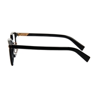 Montura de Gafas Ópticas Cuadradas de Acetato Negro de Alta Calidad con Detalles Metálicos, Diseño Moderno y Versátil, Cómodas, Unisex, para Todo Tipo de Rostro