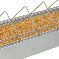 Farm Market 16 "& 24" Abreuvoir galvanisé pour l'élevage/agriculture Mangeoire pour poulet au sol urbain