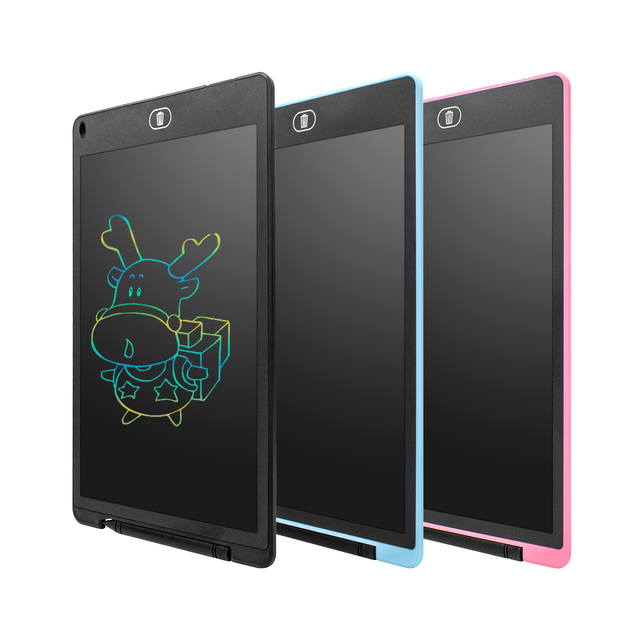 New Ideas LCD Writing Tablet Multicolored 12 Inch Writing Tablet Drawing Board Graphics Tablet Drawing