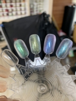 Poudre de pigment libre série SZR9002, finition métallique scintillante, effet caméléon, fard à paupières, brillant à lèvres, vernis à ongles en gel, laque