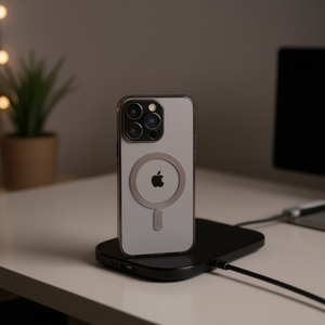 Étui magnétique électro-plaqué DAM pour iPhone 16 Pro compatible - Product Image 2