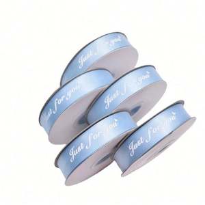 ริบบิ้นโกรเกรนโพลีเอสเตอร์เนื้อนุ่มพิมพ์ลายนูน 3 มิติ เป็นมิตรกับสิ่งแวดล้อม สำหรับห่อของขวัญวันวาเลนไทน์ สั่งตรงจากโรงงาน - Product Image 1