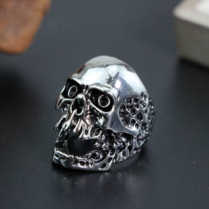 Anillo De Acero Inoxidable Retro Style Cool Design Totem Geometric Men's Ring Viking Nordic Wolf Head Ring For Men - Product Image 3