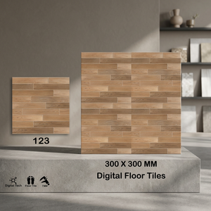 Carreaux de sol en céramique émaillée de qualité supérieure imprimés numériquement 300x300mm, antidérapants, 5mm, pour la décoration intérieure de salle de bain - Product Image 6