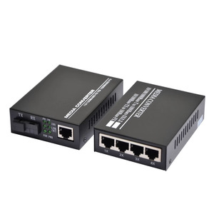 Sợi Quang Phương tiện truyền thông chuyển đổi 1sc 4rj45 FTTH 4 cổng RJ45 Ethernet thu phát sợi quang 100m Mini phương tiện truyền thông chuyển đổi - Product Image 5