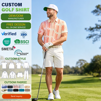 Polo de golf personnalisé pour hommes, uniforme imprimé intégral, polo de golf respirant et à séchage rapide, qualité garantie, t-shirts polo