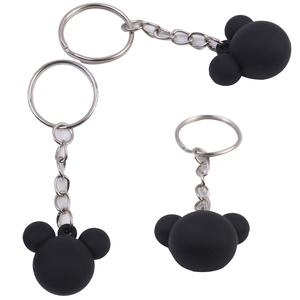 Nouvel arrivage Porte-clés tête de <span class=keywords><strong>Mickey</strong></span> 3D personnalisé Porte-clés en caoutchouc 3D/2D Accessoires Vente en gros de porte-clés en PVC avec dessin animé Cadeaux promotionnels - Product Image 2