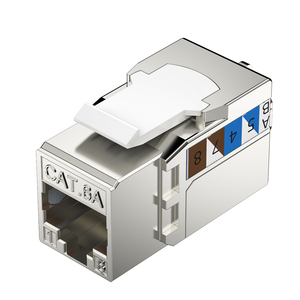 Mạng mèo 8 che chắn mô-đun FTP 90 độ RJ45 CAT5e CAT6 cat6A CAT7 Keystone jack - Product Image 1