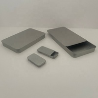Boîte en métal à couvercle coulissant résistante aux enfants, petite boîte en métal coulissante pour cadeaux, bonbons, cosmétiques, parfums solides