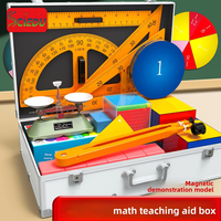 Kit de Herramientas Magnéticas de Matemáticas de Plástico y Metal para Demostraciones, Uso por Profesores, Juego de Ayuda Didáctica para la Enseñanza de Matemáticas en Escuelas Primarias
