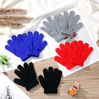 Gants magiques d'hiver pour enfants, 100% acrylique, tricotés, personnalisés