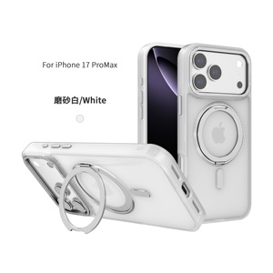 Chống sốc <span class=keywords><strong>TPU</strong></span> PC <span class=keywords><strong>Bumper</strong></span> 360 xoay chủ không dây sạc điện thoại trường hợp bìa cho Iphone 17 16 15 - Product Image 1