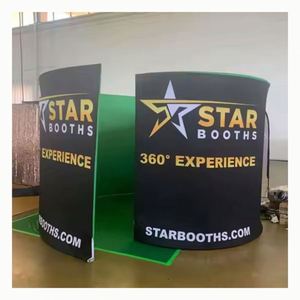 Toile de fond LED portable personnalisée de 3 m pour cabine photo 360° pour mariages et fêtes, accessoires d'affichage - Product Image 4