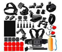 Grosir Pabrik Aksesori Kamera Aksi Kit 40 Dalam 1 Set Untuk Go Pro Pahlawan 8 7 6 5 4 3 Xiao Yi 4K