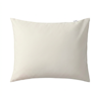 Taie d'oreiller d'hôtel 100 % coton blanc, douce, style enveloppe, durable, linge de lit d'hôtel, vente en gros, logo personnalisé