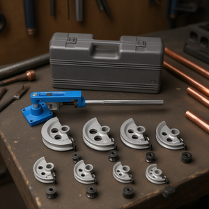 Dobladora de tubos manual portátil Fervi de 1/2 a 2 pulgadas para tubos de cobre y acero - Product Image 2