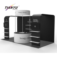 Stand d'exposition modulaire facile à assembler 6x3 en tissu tendu, 10x20 pieds, avec profilés en aluminium portables pour salon professionnel