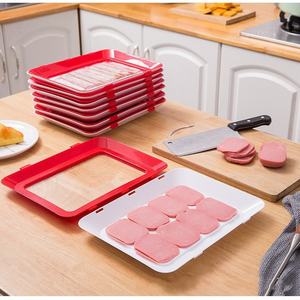 Plateau de conservation sous vide en gros, superposable au réfrigérateur, avec film nano-scellant, accessoires de cuisine pour le stockage - Product Image 4