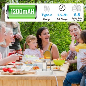 Electric Automatic Drinking Water <b>Pump</b> USB Charge Water Dispenser Bottle <b>Pump</b> Portable Mini Barreled Water Bottle <b>Pump</b> for Home - Product Image 4