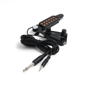 Pastilla magnética para guitarra acústica-Transductor de plástico montado en orificio de sonido con control de tono/volumen y cable de salida negro - Product Image 4