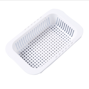 2023 hot selling Retractable Drain Basket Fruit Vegetable Bowl Cup Kitchen Holder Sink Hollow Dish Holder Plastic