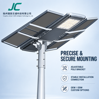 Lampadaire solaire LED extérieur en aluminium IP65 60W 80W 100W 120W pour autoroutes, jardins et projets municipaux