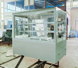 <span class=keywords><strong>Vitrine</strong></span> à gâteaux sur socle en marbre, 2 étagères, réfrigérateur-congélateur commercial, <span class=keywords><strong>vitrine</strong></span> <span class=keywords><strong>réfrigérée</strong></span> à tubes en cuivre - Product Image 4