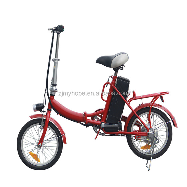 Cheap 16-Inch Folding Electric Bike New Model YXEB-8606S Rear Hub Motor 250W Power 24V Integrated CE/EN15194 Certified Steel