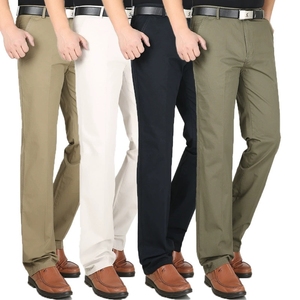 <span class=keywords><strong>Pantalon</strong></span> décontracté <span class=keywords><strong>homme</strong></span> style printemps-automne, coupe ample, taille mi-haute, formel et professionnel, avec braguette zippée longue, en tissu peigné, tendance - Product Image 1